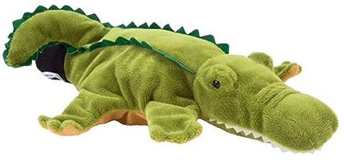 Beleduc - Marionetta Coccodrillo a Guanto per Bambini dai 3 Anni in su - Peluche da Mano Gioco di Ruolo e narrazione