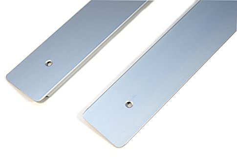 IHC Barre latérale - Plan de travail - Aluminium - Argenté - 38 mm x 60 cm - Pince - étau