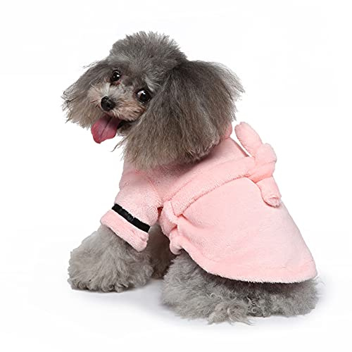 SMDARROY Dog Drying Robe, Super Absorbent Dog Towels for Drying Dogs, Fast Drying Pet Dog Towel Coat & Bathrobe, Soft Microfibre Dog Drying Coat for Bath Beach
