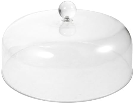 DOITOOL Cubierta de acrílico para Tarta Transparente, Cubierta de Soporte para Tartas, Cubierta de cúpula de Servidor, Cubierta de exhibición de Postre, Protector de Plato para Fiesta en casa, 23 cm
