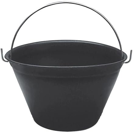 La zappa Cubo de jardín de albañil de plástico resistente con mango