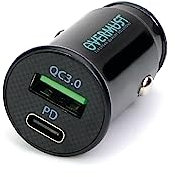 OVERMUST - Cargador Mechero Coche 36W | USB PD y QC 3.0 | Recarga Rápida iPhone 14, 13, 12 Pro MAX, Samsung, Huawei, iPad, MacBook, AirPods | Compacto y Seguro | Transformador USB, USB C, Negro