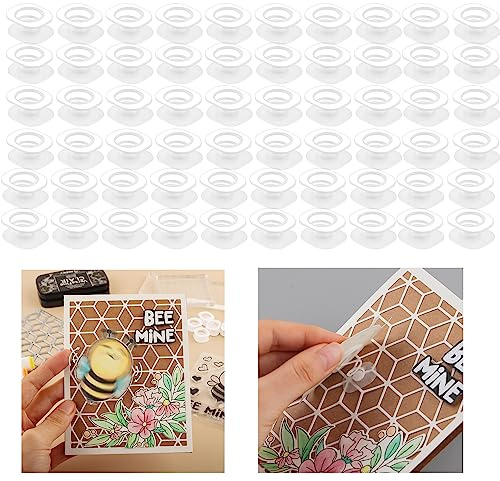 OTCRAFT Set di 90 mini oscillazioni d'azione, molle autoadesive, piccole decorazioni per biglietti, fai da te, scrapbooking, progetti artistici, artigianato fatto a mano, scrapbooking, decorazioni