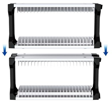 Jowenia Game Storage Tower für PS5, 23 Spiele-Aufbewahrung mit 2 Controller-Halterungen, Game Disc Box Aufbewahrungsregal Halter für PS5/Xbox/Nintendo Switch Disc