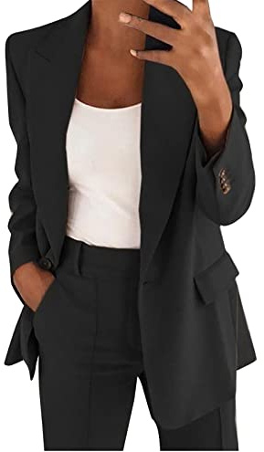 Trajes de pantalón para mujer, traje de negocios, elegante, conjunto de dos piezas, blazer de verano, traje deportivo de manga larga, traje de pantalón festivo para boda, chaqueta de traje y