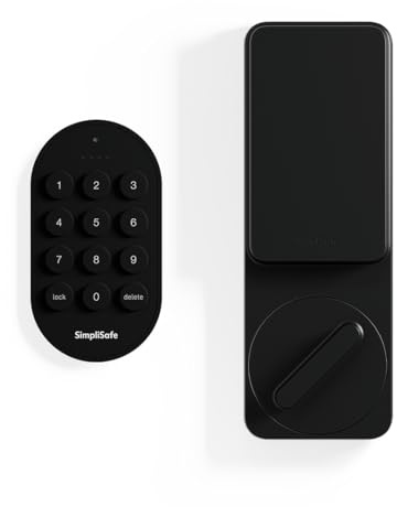 SimpliSafe Smart Lock Series 2 (Black) for The Gen 3 Home Security System