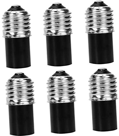 HOMSFOU 6stücke Teiliges Lampenfassung Adapter Hitzebeständig Und Isoliert Universeller Sockelkonverter Für Led Und Halogen Für Werkstatt Büro Und Flurgebrauch