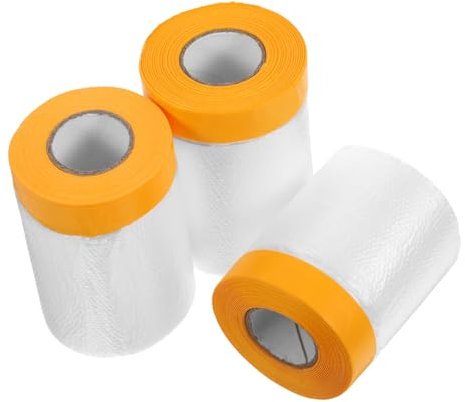 Veemoon 3rollos Lámina Plástica Adhesiva Para Pintura y Protección De Muebles Film Antipolvo Para Automóviles y Decoración Interior