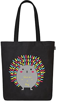 Eco Right Bolsa de lona para mujeres y niñas, hecha de algodón orgánico, Puercoespín, One Size, Utilidad