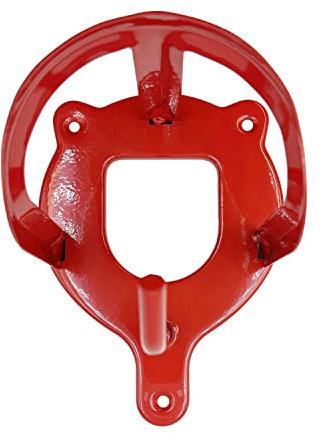 JA Horse Trensenhalter aus Metall für Pferde, Reitstall, Sattelkammer (5 Stück, rot)