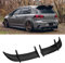 Aileron Arrière, Aileron de Coffre Arrière de Voiture de Style AK, Aile de Couvercle D'aileron de Queue de Réduction de Pression ABS Compatible avec Les Modèles MK6 (Style Fibre de Carbone)