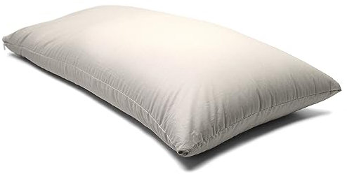 GIRAFFENLAND Kopfkissen mit 2-Kammer 40x80cm mit Zwei Füllungen: Bio-Hirse + Zirbe im Bio-Perkal Inlett