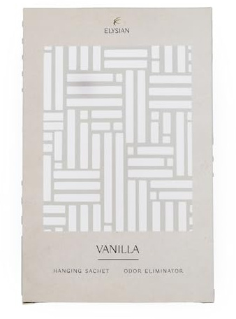 Scented Hanging Sachet - Set of 4 Vanilla - Geometric Design