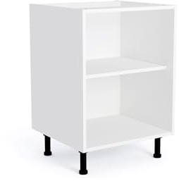 White 300mm Kitchen Base Cabinet Carcass 18mm Cabinet Only