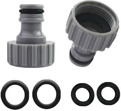 2 Pieces 3/4 Inch Hose Connection Adapter ，Inner Thread Tap Connection ，for Garden Hose,Irrigation System,Water Tap Adapter