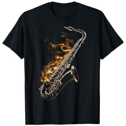 Saxophone Instrument de Musique Motif Illustration Saxophone T-Shirt