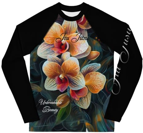Youth Girls No Gi Jiu Jitsu Rash Guard Unbreakable Beauty - Orchid