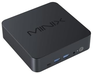 MINIX NGC N512 Mini PC Windows 11 Pro, Intel i5-12600H 512GB M.2 PCIe 4.0 x 4 SSD 16GB DDR5 Micro Desktop Computer, Quad Display/TB4 (8K) /2xHDMI/USB-C/Dual LAN, for Business Home Office Multi-Tasking