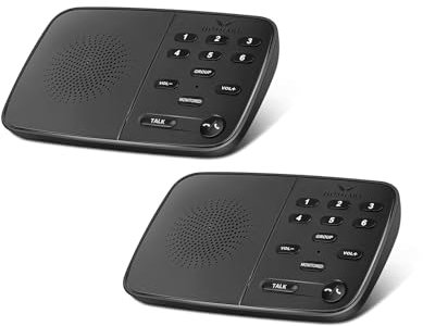 Hosmart Nouvel interphone sans Fil Duplex intégral amélioré, 2025 interphone bidirectionnel en Temps réel pour la Maison et l'entreprise avec Une portée Ultra Longue de 600 mètres