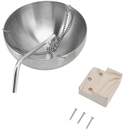 Stainless Steel Sauna Oil Cup Aromatherapy Diffuser with Swing Arm for Traditional & Infrared Sauna Room Hanging Sauna Bowl Sauna Room Aromatherapy (Large Size)