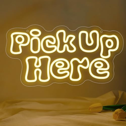 Cartel LED de neón, señal de neón regulable para dormitorio, cartel de luz LED con conector USB, bonitas luces para decoración de pared para cumpleaños, fiestas, bodas, salón, casa (pick up here)