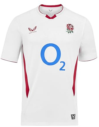 Castore Men's Home Short Sleeve Shirt (England Rugby)