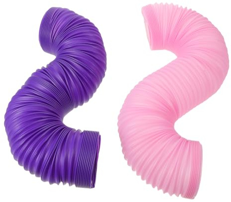 Abaodam 2 Pezzi Tunnel per Piccoli Animali Pieghevole e Tubo in Plastica Resistente per Criceti e Gerbilli Design Espandibile e Flessibile per Gioco e Nascondiglio Indoor e Outdoor Colori
