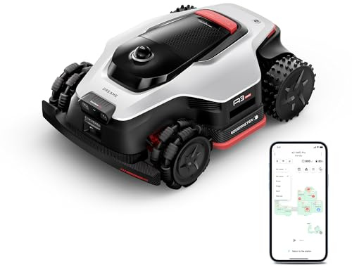 DREAME A3 AWD Pro 3500 Robot Cortacésped, para hasta 5000 m², Motores Hub 4WD, Sin RTK, LiDAR 3D 360° y Visión IA Dual, Capacidad de Subida del 80% (38,7°), EdgeMaster 2.0: Corte de Borde < 3 cm