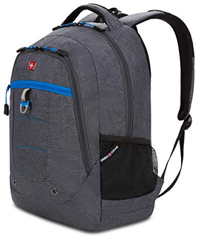 SWISSGEAR 5918 Laptop Backpack, Ideal for Commuting, Work, Travel, College, and School, Fits 15 Inch Laptop Notebook - Grey Heather