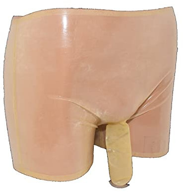 SpecialUnderwear Latex shorts med kondom storlek: M, Överföring, M