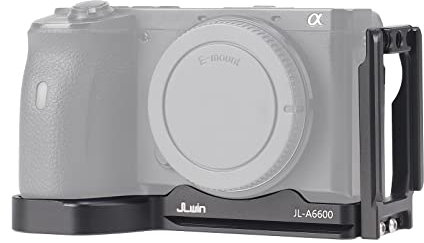 FOTGA Schnellwechselplatte L-Winkel Vertikale Quick Release Platte L-Bracket für Sony Alpha A6600 Kamera, Kompatibel mit DJI Ronin RS2/RSC2/RS3/RS3 Pro/RS3 Mini Gimbal Stabilisator Arca Swiss Stativ