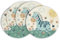 Artoid Mode Zebra Sonne Dschungel Kinder 4er Set Platzsets, 37cm Küche Tisch Dekoration Drinnen Urlaub Party Dekor