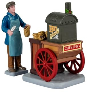 Lemax Village Collection Chester's Hot Chestnuts Set of 2# 42328