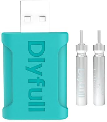 Generisch Wiederaufladbare Cr425-Batterie | CR425 LED Posen Batterie -Ladegerät | Wiederaufladbarer Akku Für Angelschwimmer | USB LIR425 Glow Fishing Float Akku aufladbarer Bobber Light Ersatzakku