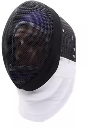 KXJPIZIYB Máscara de Esgrima 350N, Casco de Esgrima de Espada, con Forro Extraíble, Equipo CE Esgrima, para Uso de Atletas de Entrenamiento de Atletas de Espada(Black,Large)