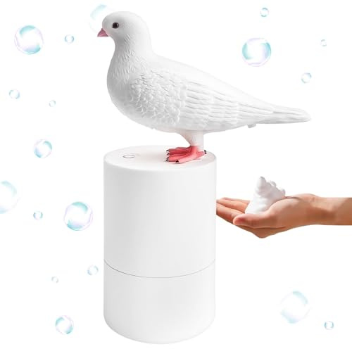 Vibbang Distributeur de Savon Pigeonne, Automatic Soap Dispenser, Distributeur de Savon Automatique sans Contact, Convient pour La Cuisine Et La Salle De Bain (C)