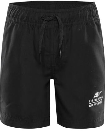 Alpine PRO QUILO Kurze Hosen für Kindern, Outdoor Hosen, Kurze Sporthose für Jungen und Mädchen - Schwarz, 152-158
