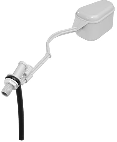 Wirquin 10724088 Chasse d'eau wc robinet flotteur à levier à alimentation latérale F12, blanc
