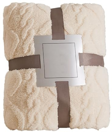 ETUCYNG Manta de Franela de 45 x 65 cm, Manta Reversible Suave y cálida, Manta de Color sólido de 300 g, Forro Polar Coral Jacq-uard Grueso, Beige, Gris y Azul, rubí, para sofá, Colcha, Viajes