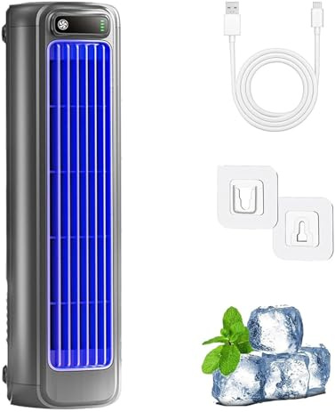 Sherum Cooling Ace, Cooling Ace Portable Air Cooler, Silent Operation with 3 Adjustable Modes and Led Display, for Bedroom, Office, Stay Cool In Summer (Gray)