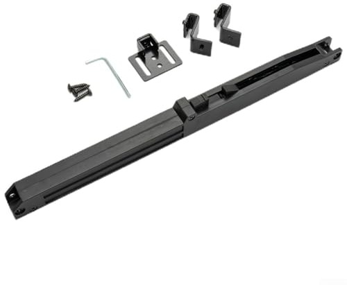 Schuifdeuren Schuur Deur - Juego de mecanismos de cierre suave para puerta, kit de seguimiento de hardware, instalación sin agujeros, para puertas, 39,9-59,9 kg, ganchos en forma de S, sistema de