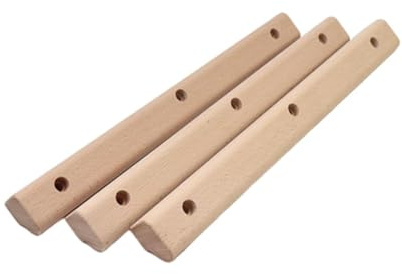 Homyl Ensemble de 3 Prises d'escalade en Bois pour Adultes, Type, pour L'entraînement en Salle.