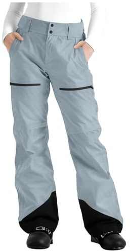 Genérico Pantalon Nieve Mujer Trabajo Conjunto Deportivo Mujer Jogger Softshell Trekking Ropa Snowboard Invierno 2#Gris M