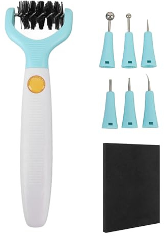 Mavaol Juego de Herramientas de Quilling de Papel 8 en 1, Almohadilla de Espuma con Puntas para Ranurar y Enrollar para Manualidades, Hacer álbumes de Recortes
