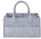 PandaEar Baby Windel Caddy Organizer, Tragbarer Wickelorganizer, Wickeltasche Organizer, Faltbarer Filztasche Organizer mit Fächern, Aufbewahrungskorb für Feuchttücher und Babysachen (Grey)
