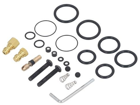 Kit d'étanchéité de Pompe à Air, Installation Facile avec clé Hexagonale, Joints Toriques, Bouchons de Rondelles pour Compresseurs D'air à Piston pour Maison/usine Métal/PVC