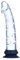 Consolador realista de 21 cm, consolador de cristal transparente con ventosa de silicona extraíble, textura venosa realista, estimulación de próstata, consolador de cristal para hombres y mujeres