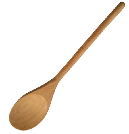 2 Pcs Wooden Spoons for Cooking, Long Handle Wooden Spoons, Natural Wood Long Handle Round Spoons, Heat Resistant Wooden Cooking Utensils Set for Soup Mixing Stirrer Kitchen Tools Utensils