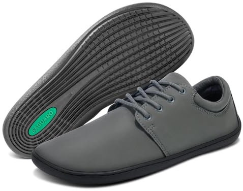 SAGUARO Barefoot herrskor minimalistiska fritidsskor - med bred tå box, Noble II, Gr.36-48