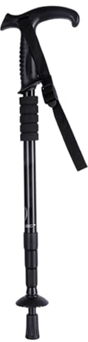 Jorzer Gångstavar för vandring, hopfällbar promenadstav 51,1–110 cm 4 sektioner aluminiumlegering vandringsstavar för utomhuscamping vandring.